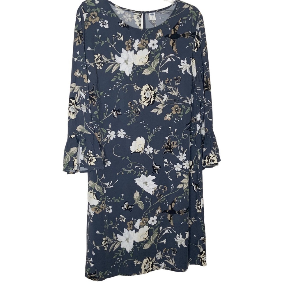 OLD Navy grey long sleeve shift dress. Size L